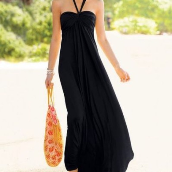 Victoria's Secret Dresses & Skirts - VS Black Maxi Dress with Bra Top